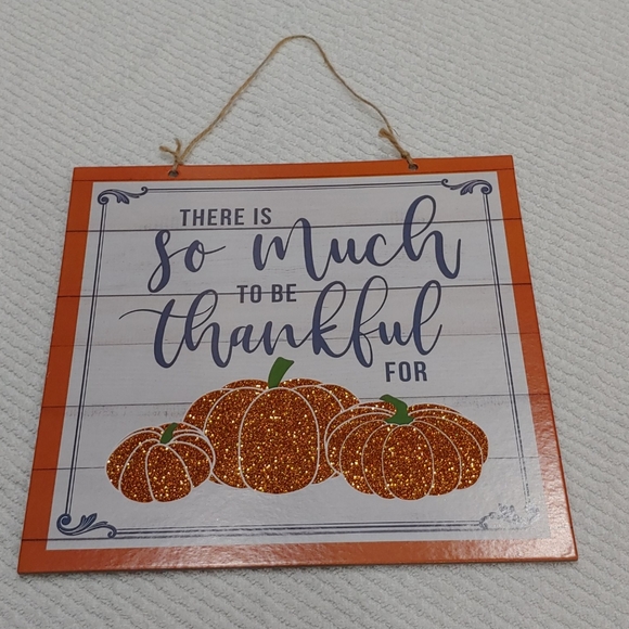 New!!! Fall Sparkling Pumpkin Hanging Decor!!! - Picture 1 of 2